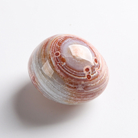 Pierre de palmier en agate naturelle multicouche, polie et rayée, pour la fabrication de pendentifs DIY, agate de guérison Wenwan, polie et prête à l'emploi, vente en gros