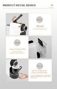 เครื่องชงกาแฟแคปซูล19บาร์เครื่องชงกาแฟโรงแรมเปิด/ปิดอัตโนมัติเครื่องชงกาแฟแบบปรับได้ - Product Image 2