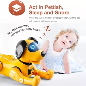 Perro Robot Inteligente con IA, Responde al Tacto/Alimentación, Programable, Cuenta Historias y Baila, Ajuste <span class=keywords><strong>de</strong></span> Volumen, Alerta <span class=keywords><strong>de</strong></span> Batería Baja, Juguete para Mascotas - Product Image 3