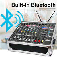 Console de mixage numérique professionnelle YAIKA GT8, 16 types d'effets numériques, 8 canaux, 550W*2, amplificateur de scène pour DJ disco