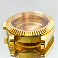 Montre classique Explorer en acier poli, finition acier, SKX007 NH35/36 4R36, boîtiers en acier MOD, verre saphir, boîtier en acier inoxydable, boîtier doré