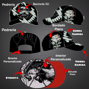 Gorras Originales de Alta Calidad, Personalizables con Bordado 3D, Gorras de Béisbol y Golf de 5 Paneles, Forro Transpirable, Gorras de Béisbol de Gamuza Personalizadas - Product Image 2