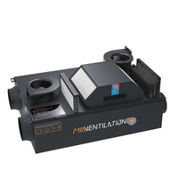 Ventilateur de récupération de chaleur à échange d'enthalpie 500m3/h, à installation facile, pour usage résidentiel, avec design à conduits et économie d'énergie
