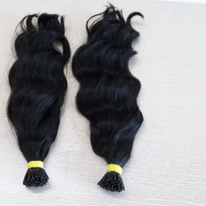 Amygirl <b>U</b> Tip Brazilian Double Drawn Straight Human Hair Extensions 100% Remy 9A-12A Chemical Free Machine Double Weft <b>Nail</b> Tip - Product Image 1