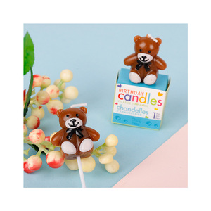Vendita calda 1 pz/scatola simpatico cartone animato Mini orso <span class=keywords><strong>torta</strong></span> decorazione per bambini festa di <span class=keywords><strong>compleanno</strong></span> <span class=keywords><strong>torta</strong></span> di cottura forniture - Product Image 1