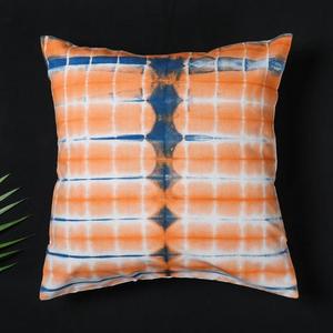 Funda de Almohada Decorativa de Algodón Indio con Estampado de Bloques, Hecha a Mano, Estilo Rústico - Product Image 3