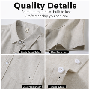 Conjunto de Verano para Hombre, Estilo Japonés, Camisa de Manga Corta con Cuello y Pantalones Cortos de Lyocell Fresco, Cómodo, Transpirable y de Color Sólido - Product Image 3