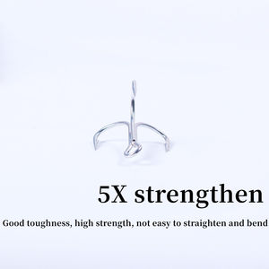 Hameçon triple renforcé <span class=keywords><strong>5X</strong></span> de haute qualité 8 # -5/<span class=keywords><strong>0</strong></span> #   Acier à haute teneur en carbone antirouille pour la pêche au thon en eau salée, matériel de pêche au gros gibier - Product Image 2