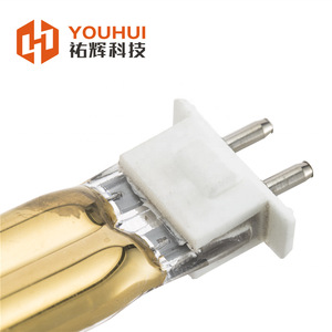 Youhui Gold Plated Dual Tube Infrared Lamp Type B TC04 Shortwave 450V 230V <b>Printing</b> Press Preheating Lamp - Product Image 4