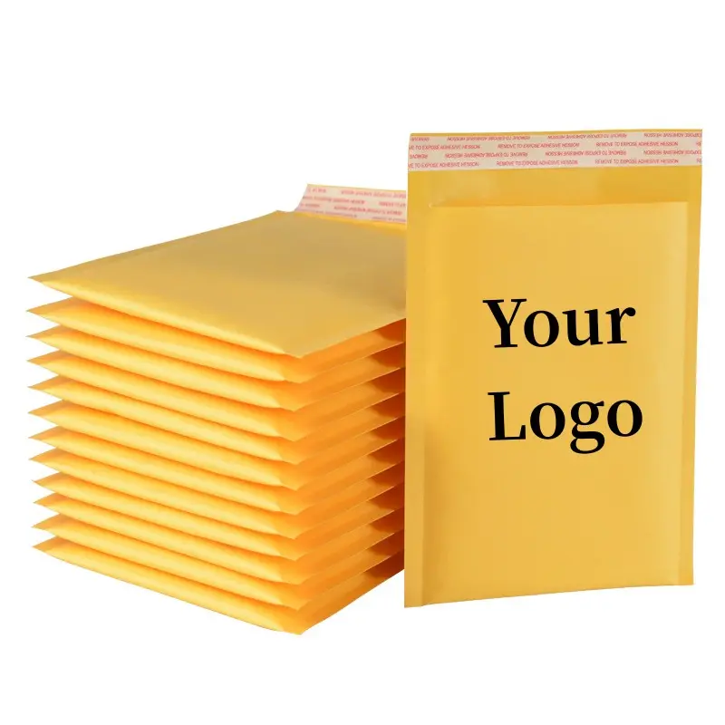Сотовая картонная мини-крафт-бумага с индивидуальным размером и логотипом, почтовые конверты, упаковка, мягкий пузырь