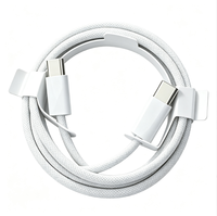 Câble de charge rapide USB-C 60W en gros, longueurs 0,9m, 1,8m, 3m, blanc, avec emballage en boîte, pour synchronisation et charge rapide de téléphone