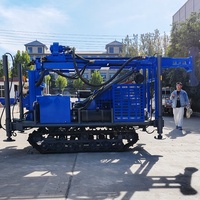 Foreuse géotechnique portable à boîte de vitesses hydraulique pour puits profonds de 280 m, machine de forage rotative pour puits d'eau, plateforme de forage sur chenilles JDL280