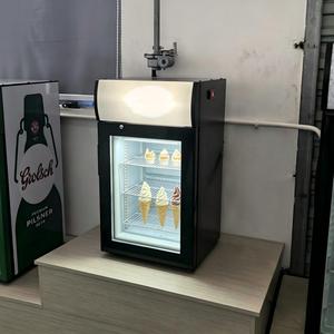 50L -18 ℃ hasta -25 ℃    Refrigerador Mini para Frutas con Puerta de Vidrio y <span class=keywords><strong>Encimera</strong></span>, Exhibidor de <span class=keywords><strong>DURIAN</strong></span> - Product Image 1