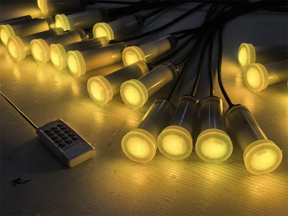 Mini LED Pool Light RGB Color Changing IP68 12V AC Underwater Light ETL Listed For Milky Housing
