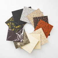 Panneau composite en aluminium (ACP/ACM) blanc marbré avec revêtement PE personnalisé, léger et facile à installer pour la décoration de devantures de magasins
