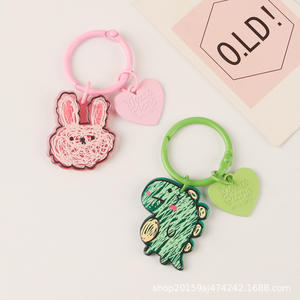 Ute tsartun พวงกุญแจตุ๊กตาหมีลายกระต่ายน่ารักพวงกุญแจซาร์มังกรปีศาจ - Product Image 4