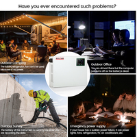 Nouveau modèle DC 220V 250W AC 13V 36V 10A 200W Système d'alimentation solaire domestique hors réseau avec onduleur et batterie LiFePO4 à entrée solaire