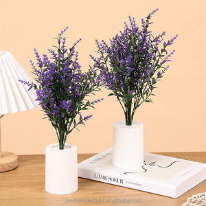 Hogar sala de estar decorativa artificial Rosa flor con <span class=keywords><strong>maceta</strong></span> simulación ramo lámpara boda adornos - Product Image 1