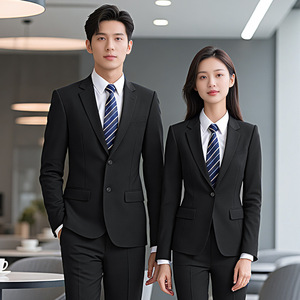 Women's Professional <b>Wool</b> Suit Gray Formal Work Uniform For Office Hotel Bank Staff - Product Image 2