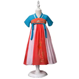 Costume Tang style chinois pour fille, robe de princesse, en mousseline, tenue féerique, Hanfu, nouvelle collection