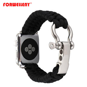 Paracaídas cordón tejido correa de tela de la venda de reloj para Apple Watch Series 1, <span class=keywords><strong>2</strong></span>, <span class=keywords><strong>3</strong></span>, 4 44mm 40mm - Product Image 5