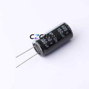 Condensateur électrolytique en aluminium à montage traversant KF151M40018*35A, composant à montage traversant THT, D18xL35mm 150uF 20% 400V 7.5mm - Product Image 1