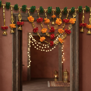 <b>Artificial</b> <b>Flower</b> Bandarwal Decorative Floral Toran Door Hanging For Home Entrance Festival Wall Decor Wholesale Supply - Product Image 3