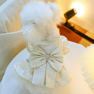 PETCIRCLE Pet Circle Spring and Autumn Pet Clothing Small Dog Puppy <b>Cat</b> <b>Clothes</b> Starry Night Wedding Dress - Product Image 1