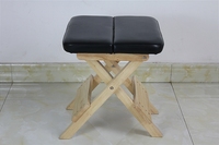 ROARFIT-Tabouret de Yoga Pilates en Bois d'Érable, Portable, Pliant, Doux, pour Exercice Durable