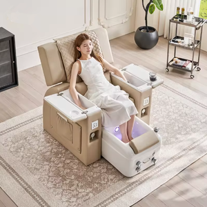 Sillones de Pedicura de Lujo, Muebles de Spa, Sillones de Pedicura con Pestañas, Sofá de Masaje Eléctrico Todo en Uno - Product Image 1