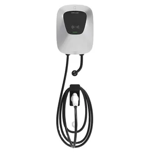 EV Charger 230V-400V 7kw Indoor/Outdoor Electric Car Charger EV Charger Plug or Hardwired Home smart with APP RFID