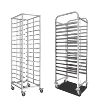 Chariot de cuisson électrique en acier inoxydable à 16/32 plateaux, durable, avec grille de refroidissement, pour hôtel et remorque alimentaire électrique - Ruineng