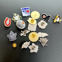 Badge commémoratif de hockey sur glace en alliage de haute qualité, électroplaqué, avec un design de personnages de dessins animés, fabriqué à Guangzhou