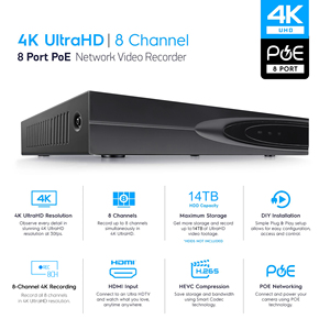 8CH POE Factory Manufactured Seetong NVR 4K 8MP Surveillance Video <strong>Recorder</strong> IP <strong>Network</strong> CCTV H.265 Security Camera System Solar - Product Image 2