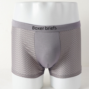 Slip da <span class=keywords><strong>Uomo</strong></span> in Bambù Traspirante con Logo Personalizzato, Taglie L-<span class=keywords><strong>5XL</strong></span>, Elastici e Traforati, Comodi <span class=keywords><strong>Boxer</strong></span> da <span class=keywords><strong>Uomo</strong></span> - Product Image 3