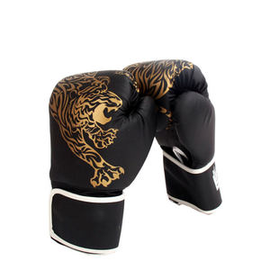 Gants de boxe en cuir professionnels confortables de conception de logo personnalisé 10OZ 12OZ 14OZ 16OZ - Product Image 6