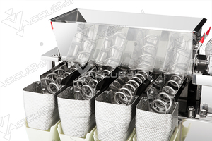 Machine de pesage d'aliments et de viande à vis, avec 8 niveaux linéaire, pour aliments secs, radis, poissons épicés, machine d'emballage à vis - Product Image 2