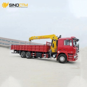 Prix d'usine Shacman 340hp 6x4 10 tonnes 12 tonnes Camion-grue à flèche télescopique à bras droit pour chantier de construction - Product Image 1