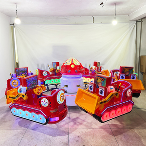 Offre Spéciale 3/6 sièges à pièces avec système musical Mini carrousel à pièces Kiddie Rides, un tour <span class=keywords><strong>de</strong></span> terrain <span class=keywords><strong>de</strong></span> jeu classique pour centre commercial - Product Image 6