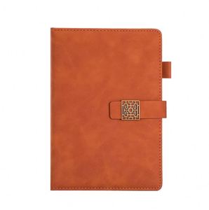 Promotion Customized <b>A5</b> <b>Leather</b> <b>Notebook</b> Set with Gold Foil Embossed Magnetic Buckle for Business Enterprise Marketing Gifts - Product Image 1