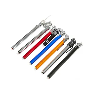 Pencil tire gauge with clip colorful pencil tire pressure gauge