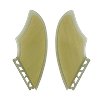 Ailerons latéraux en bambou à double languette/double languettes2/simple languette pour planche de surf FK Twin Surf Fins