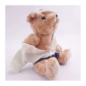 Handsome Plush Teddy <b>Bear</b> Stuffed Animal Toy with <b>Bear</b> Car Logo Perfect Gift for Motorcycle Helmet Enthusiasts - Product Image 5