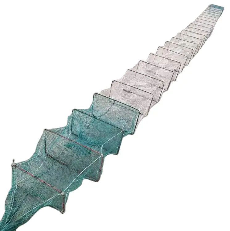 Nylon net PE Multifilament net fishing cage Shrimp trap Crab trap with handwork enable our net trap shiny tight and endurable