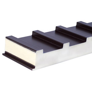 Panneau sandwich en aluminium isolé Great Wall personnalisé, tôle de toiture, âme en <span class=keywords><strong>polyuréthane</strong></span>, résistant au feu, utilisation extérieure moderne, Chine - Product Image 4