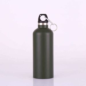 Stainless Steel Vacuum Insulated Water Bottle <b>Double</b> <b>Wall</b> Thermal Flask With Carabiner For Outdoor Camping Travel - Product Image 3