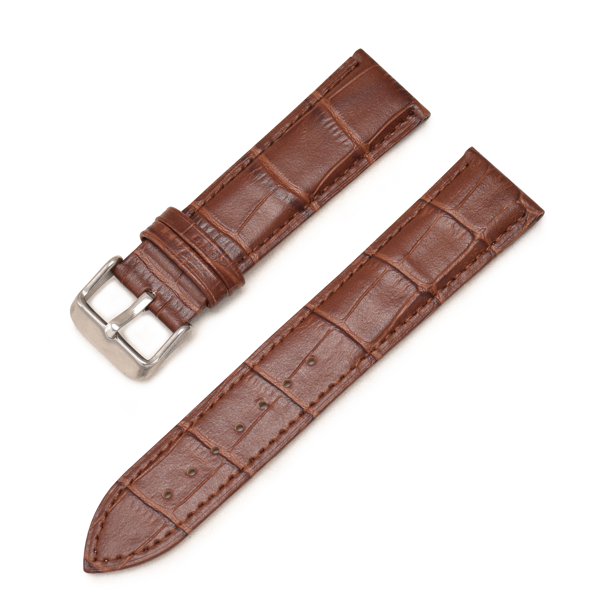 Marron foncé + boucle argentée DQ