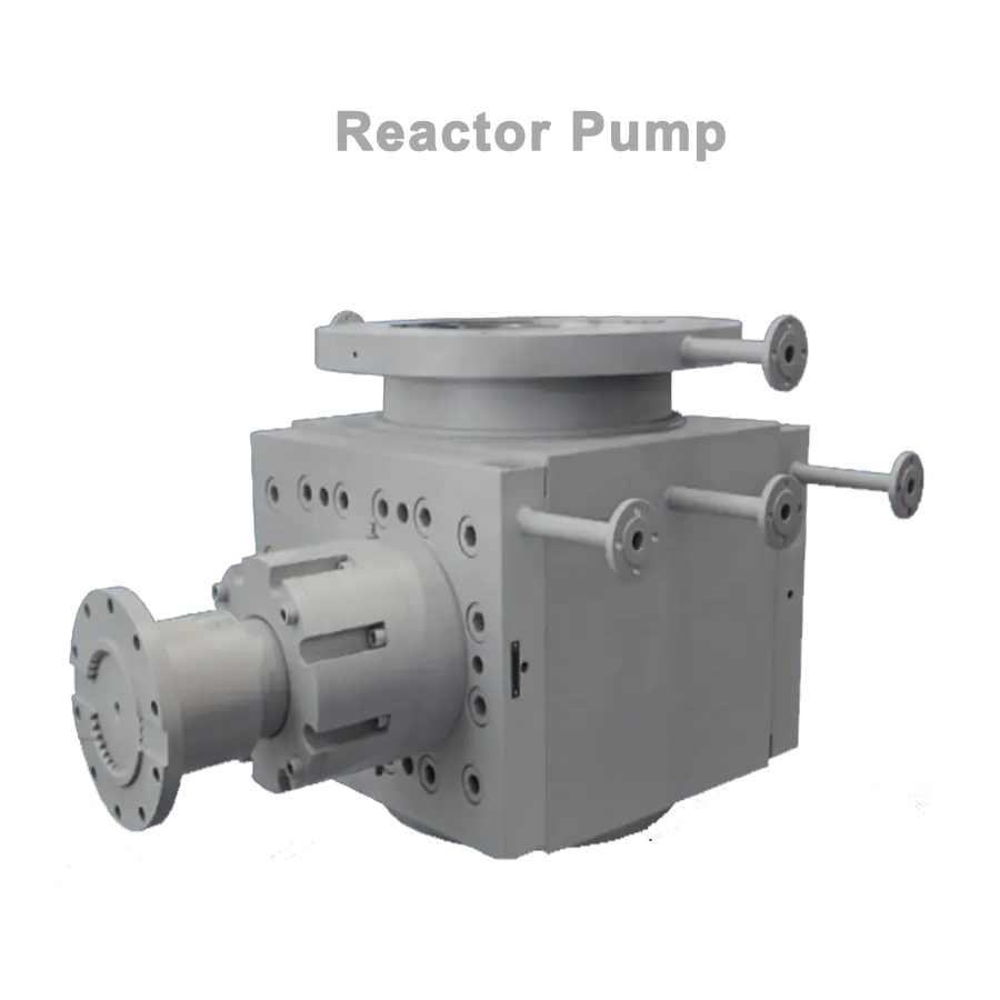 Reactor discharge and transfer pump for oligomers and prepolymers