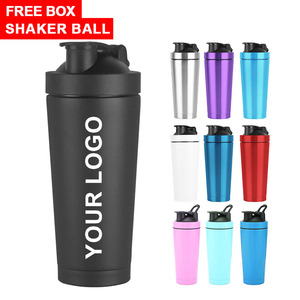 <b>750ml</b> Fitness Gym 500ml Custom Logo Double Single Wall Metal Protein <b>Bottle</b> Shaker Protein Tumbler Cup Personnaliser - Product Image 6