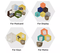 Panneau acoustique hexagonal en fibre de polyester feutré insonorisé haute densité pour le bureau familial
